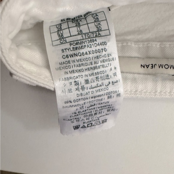 Guess White Ripped Mom Jeans - Picture 2 of 3